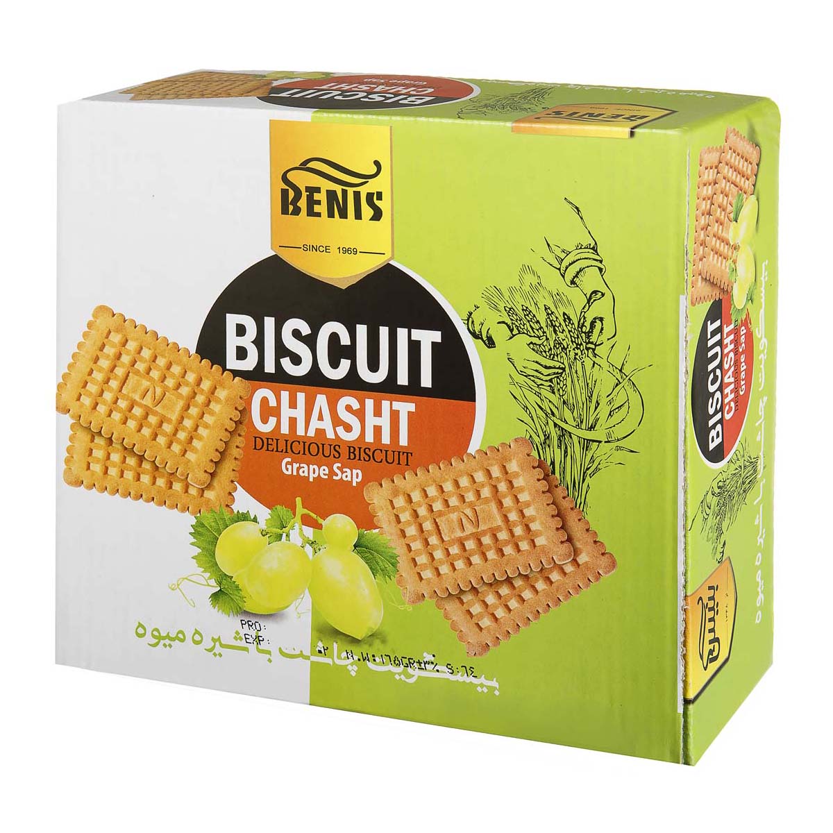 بیسکوییت چاشت با شیره میوه 750 گرم بنیس - بیسکوییت چاشت با شیره میوه 750 گرم بنیس
